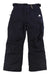 A pair of Burton Boys Barnstorm Pant in black with side pockets, adjustable waistband straps, and a white mountain logo on the left thigh, perfect for winter outerwear, laid flat on a white background.