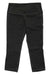 A pair of Stonewear Designs Womens Liberty Tight Capri leggings in black, featuring moisture-wicking fabric, a wide waistband, and visible seam stitching, laid flat on a white background.