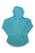 A Simms Womens SolarFlex Cooling Hoody in turquoise, crafted from lightweight knit with sun protection, long sleeves, thumbholes, and the Simms logo near the hem is shown laid flat on a white background.