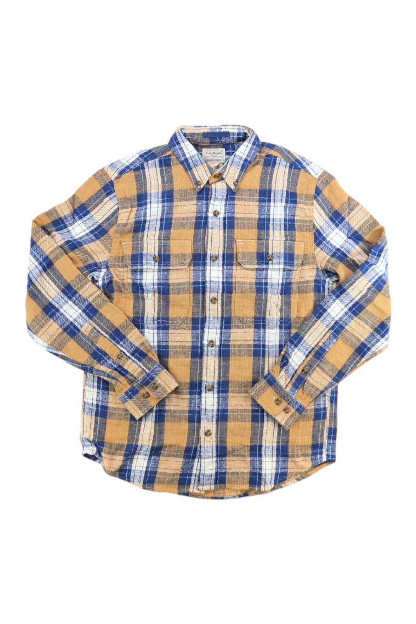 L.L.Bean Mens 1912 Field Flannel Slightly Fitted Plaid Shirt L.L.Bean