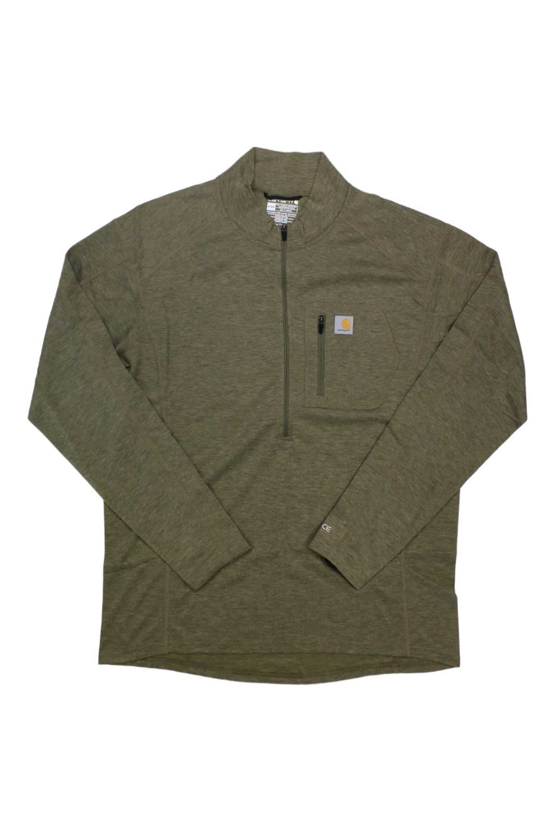 Carhartt Mens Base Force Midweight Poly-Wool Quarter-Zip Pocket Top Carhartt