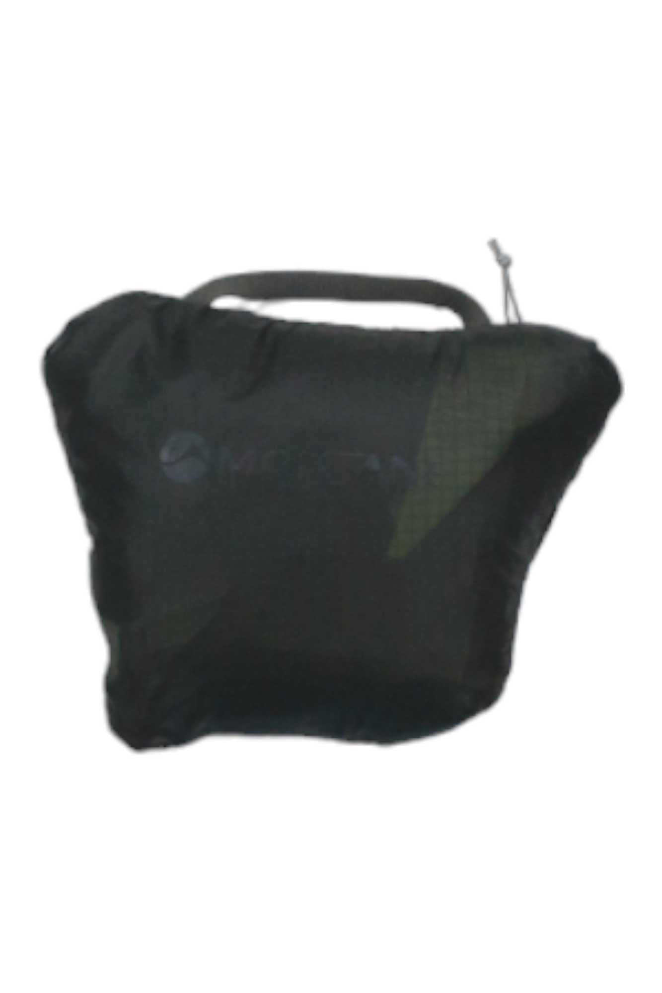 The Montane Krypton Lt 18L Backpack is a black, compact, rectangular backpack with a top handle and small drawstring. Its subtle “MONTAN” logo appears on the front—ideal as a lightweight daypack for daily adventures.