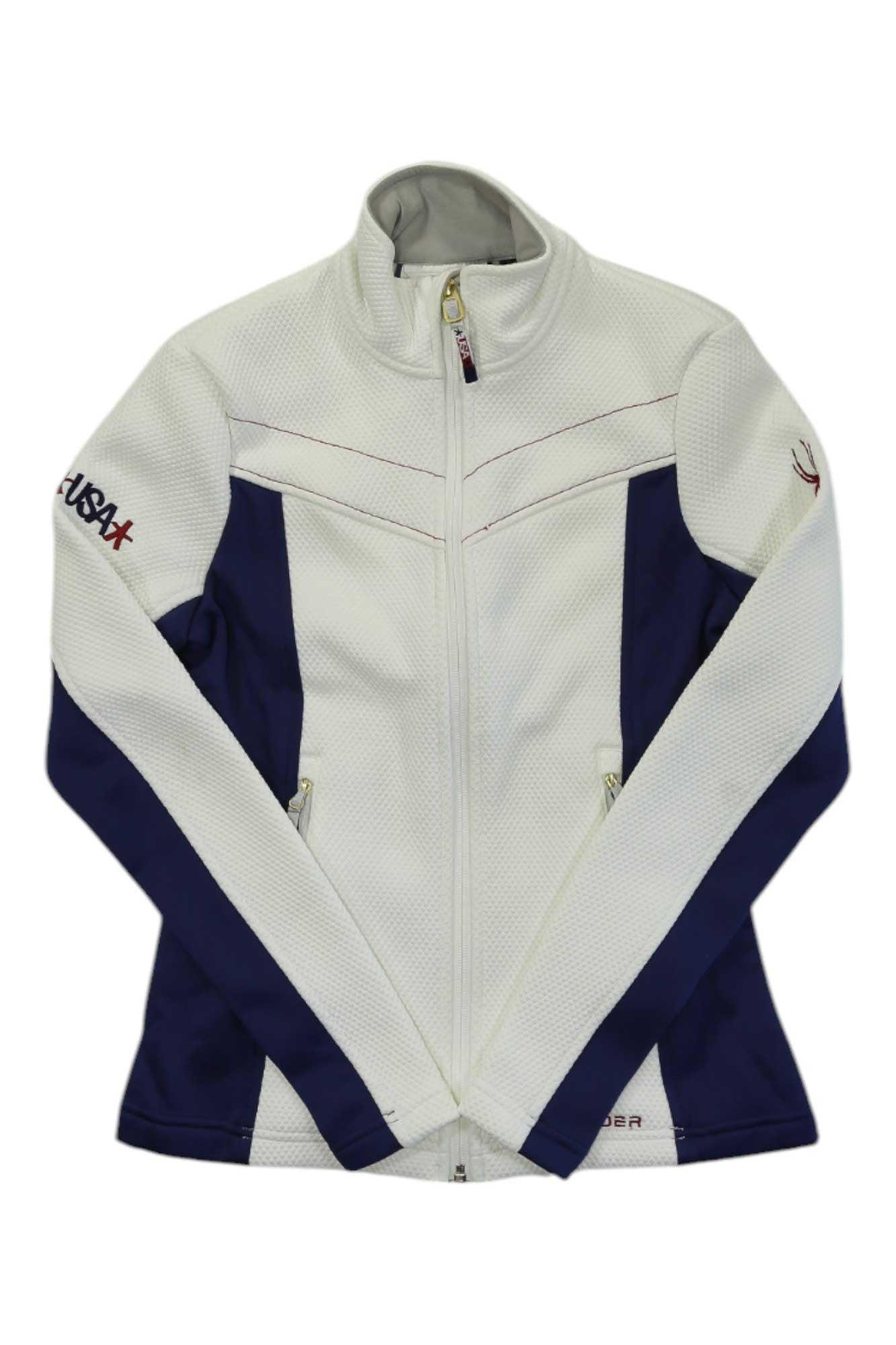 Spyder Womens USA Encore Full Zip Fleece Jacket Spyder
