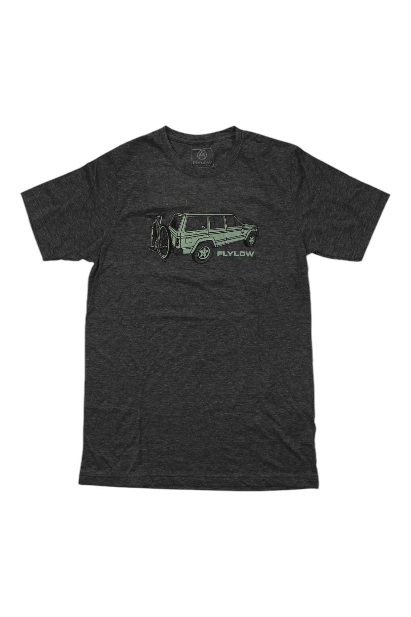 Men's Tailgate Tee, charcoal crew neck with front graphic