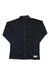 The Artilect Mens Eldorado 310 Merino Jacket is a dark navy blue merino wool zip-up with a high collar, chest zip pocket, and patch label—ideal for winter camping. Shown laid flat on a white background.