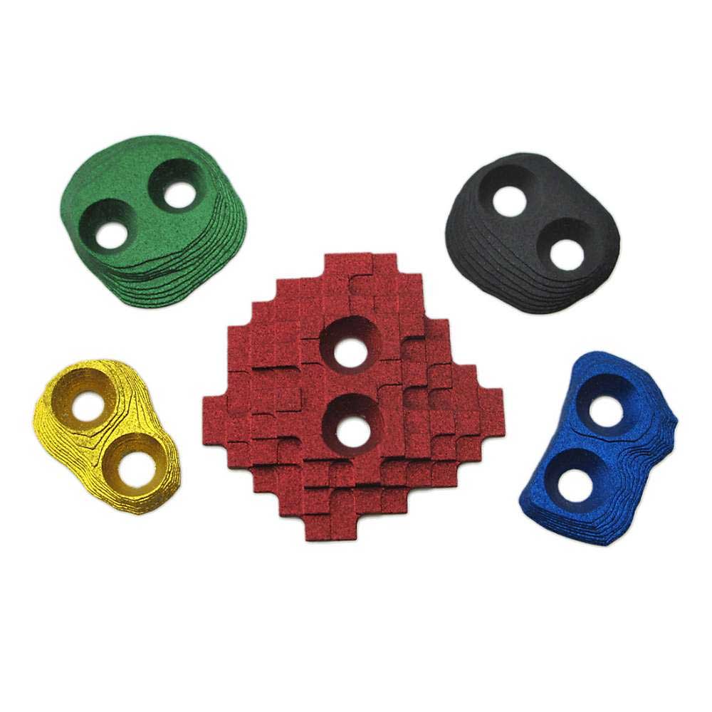 MiniTech screw-on foot holds, assorted colors with two mounting holes each