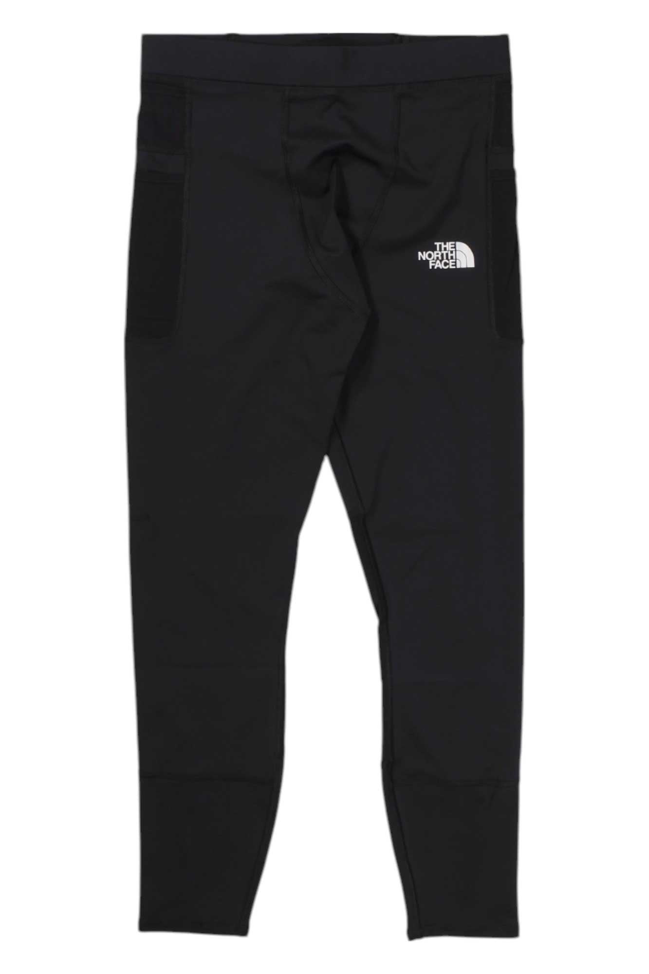 The North Face men's Movmynt tight leggings, black with small TNF logo at thigh