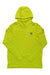 Lime yellow hooded sun hoodie pullover with OR logo on chest and textured hood