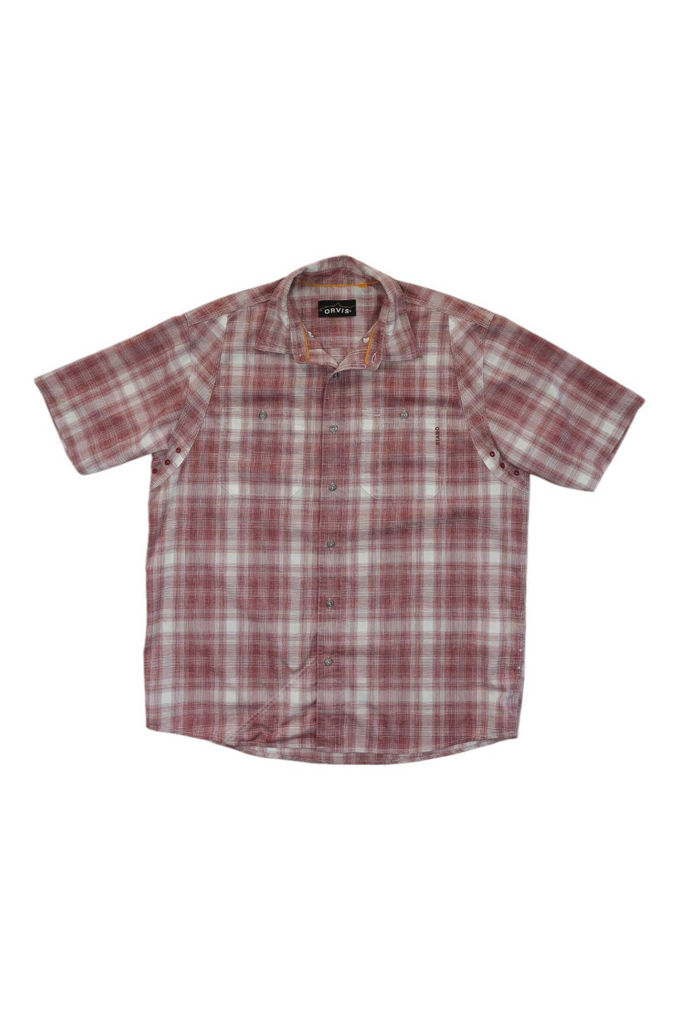 Orvis Mens Tech Plaid SS Workshirt Orvis