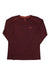 The Rab Women's Force LS Tee, a maroon long-sleeve hiking shirt with moisture-wicking fabric and the Rab logo on the chest, is shown laid flat on a white background.
