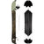 Weston Backwoods splitboard showing olive top and dark underside, base mounting plates