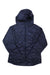 The Outdoor Research Womens Superstrand LT Hoodie in black features a front zipper, subtle geometric pattern, OR logo on the left chest, and lightweight VerticalX SuperStrand insulation for warmth without bulk.