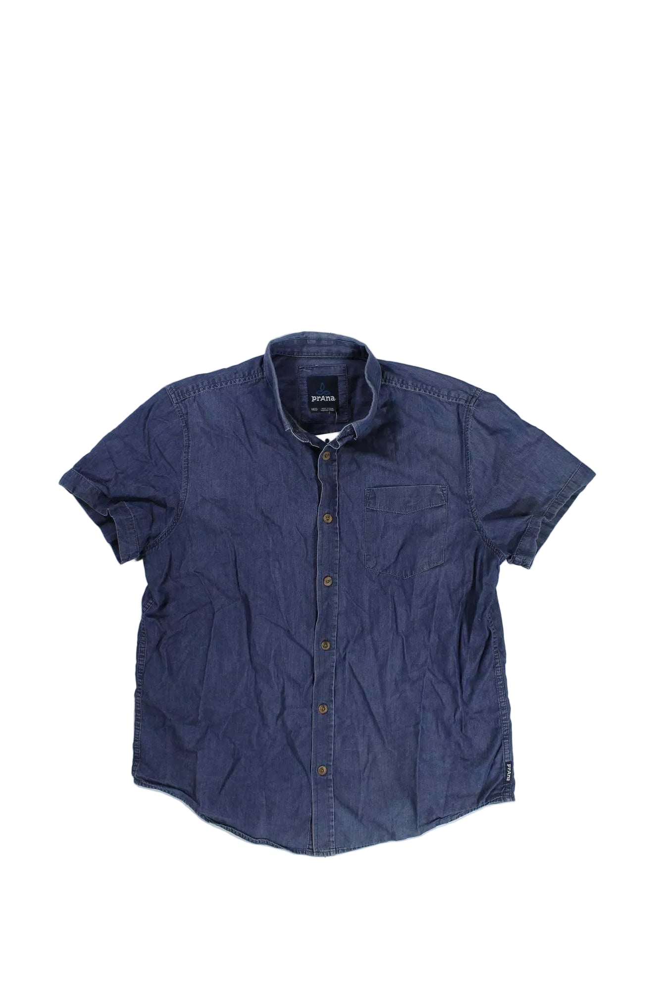 Prana Mens Denim Button Up Prana