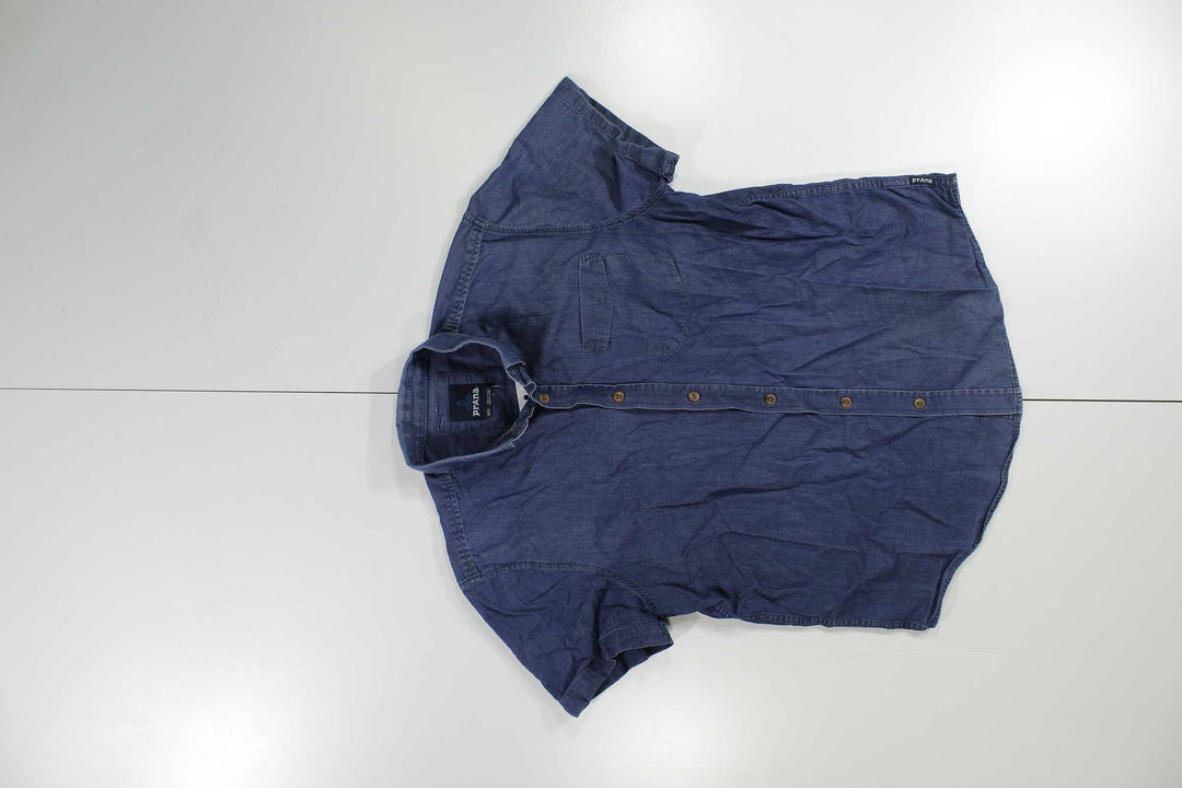 Prana Mens Denim Button Up Prana