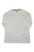 Men's long-sleeve crewneck tee, light gray with small chest logo