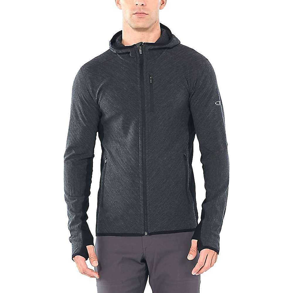 Icebreaker Mens Descender LS Zip Hood Icebreaker
