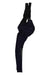 Women's cycling bib tight in dark navy with high bib straps and full-length legs.