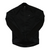Men's full-zip winter cycling jacket, black, long sleeves, high collar