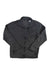 The North Face Mens Skyline Full Zip Fleece Jacket in dark gray, featuring a high collar, recycled stretch fleece, long sleeves, two front zip pockets, and a chest zip pocket, shown laid flat on a white background.
