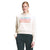 Women's logo play hoodie, cream with multicolor 'Never Stop Exploring' print