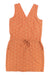 Women's Sunkissed Liv dress, sleeveless V-neck orange speckled print with drawstring