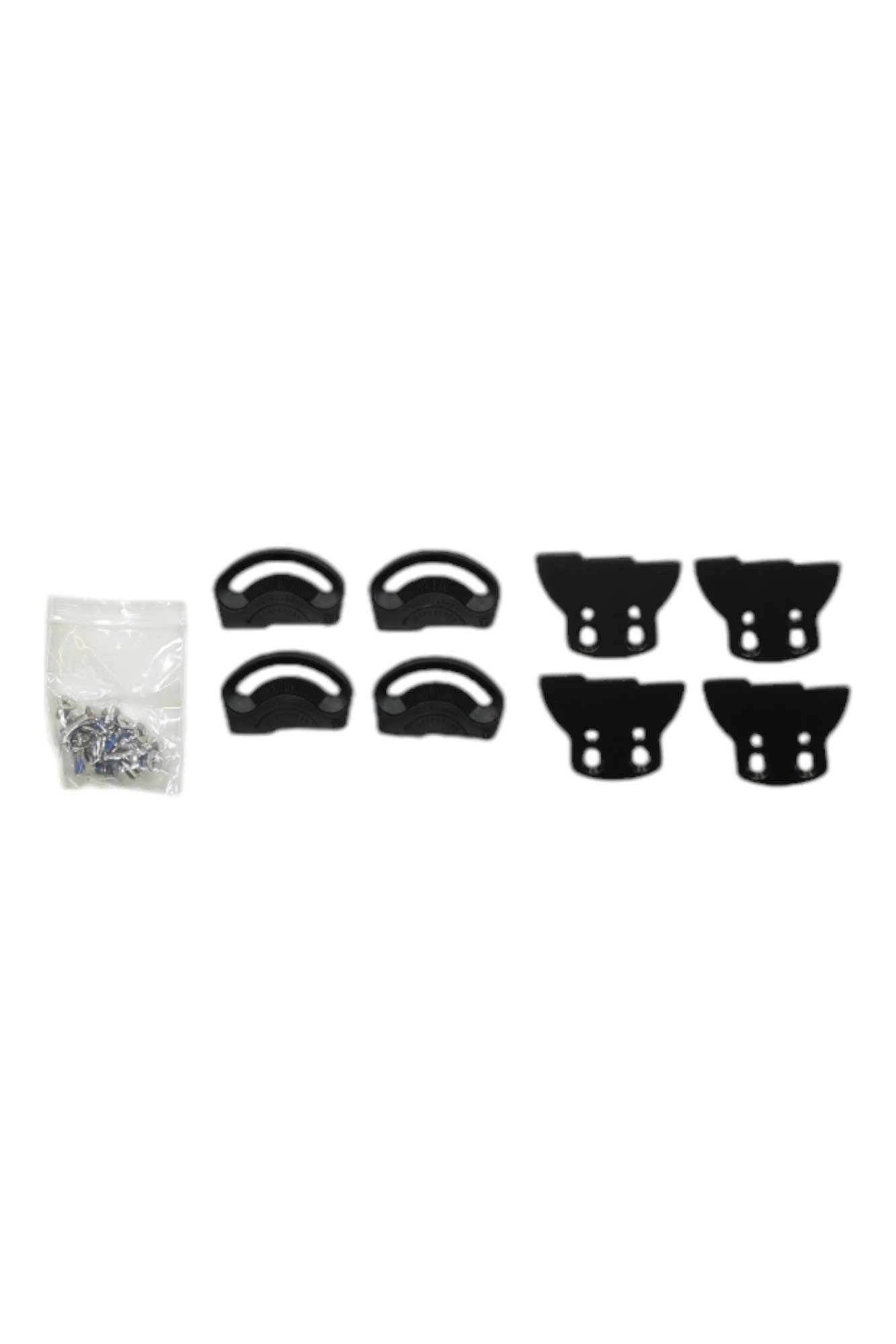 Union Split Disk set with black clamp pieces and hardware bag