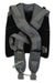 Osprey Isoform CM harness showing front webbing, chest strap pad, gray buckles