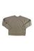 Women's crew neck pullover sweater, sandbar gray, long sleeves with ribbed cuffs