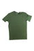 The Artilect Mens Utilitee T-Shirt, a plain short-sleeved olive green merino wool tee with a crew neckline and small black hem tag, is laid flat on a white background. It’s odor resistant and quick drying.