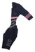 Pro Team aerosuit, navy blue one-piece with pink and gray stripe panels, full sleeves