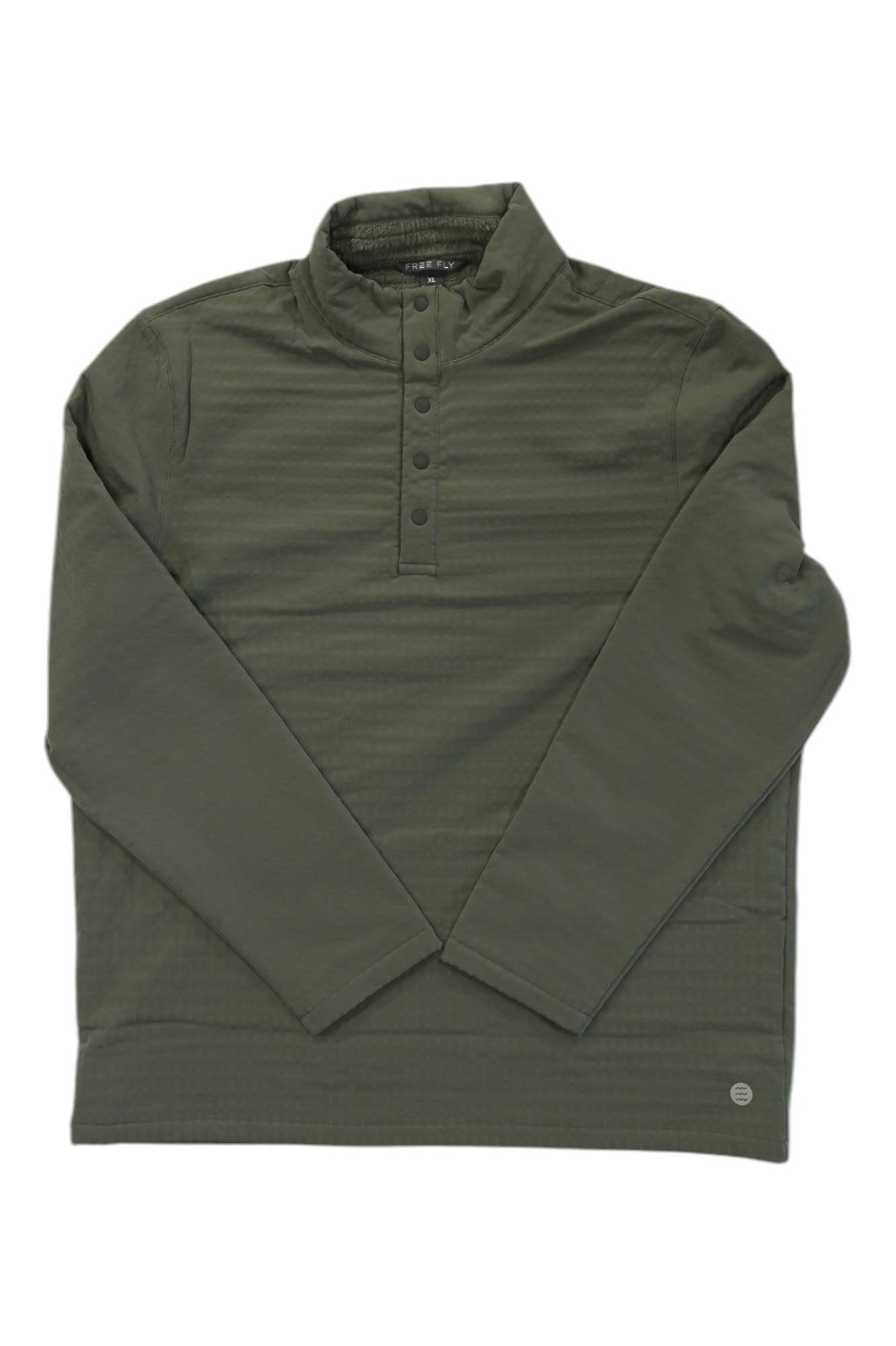Free Fly Mens Gridback Fleece Snap Pullover Free Fly
