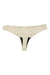 The Proof Womens Period & Leak Proof Thong in beige features a simple design, shown flat on a white background.