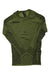Men's green long-sleeve base layer top with crew neck