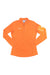The Mammut Womens Aenergy Light ML Half Zip Pullover is a bright orange lightweight fleece with a quarter-zip front, Mammut logo on the chest, and a white emblem on the left sleeve, shown laid flat on a white background.