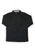 Men's quarter-zip pullover top in black with long sleeves and stand collar.