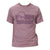 Men's short-sleeve T-shirt, mauve, muted mountain logo graphic on chest