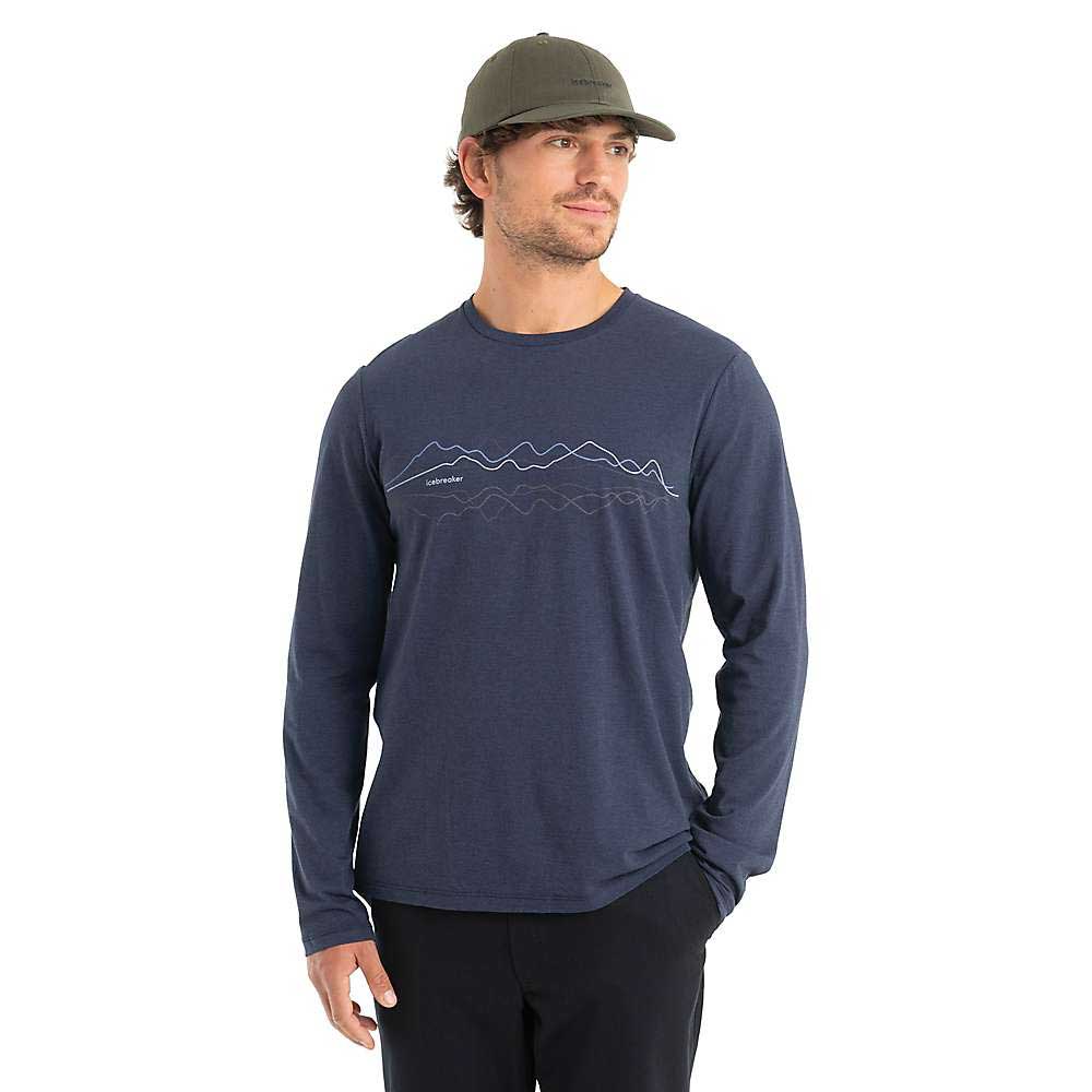 Icebreaker Mens Merino Central Classic Icebreaker LS Tee Icebreaker