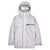 The Burton Men's Covert 2.0 Jacket in light gray features two large front pockets, a zippered chest pocket, adjustable cuffs, high collar, and insulated design for reliable winter comfort and style.