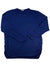 The Womens Leslie Falls Long Sleeve Shirt - Plus Size in navy blue is shown laid flat on a white background; perfect as a moisture-wicking baselayer for outdoor activities.