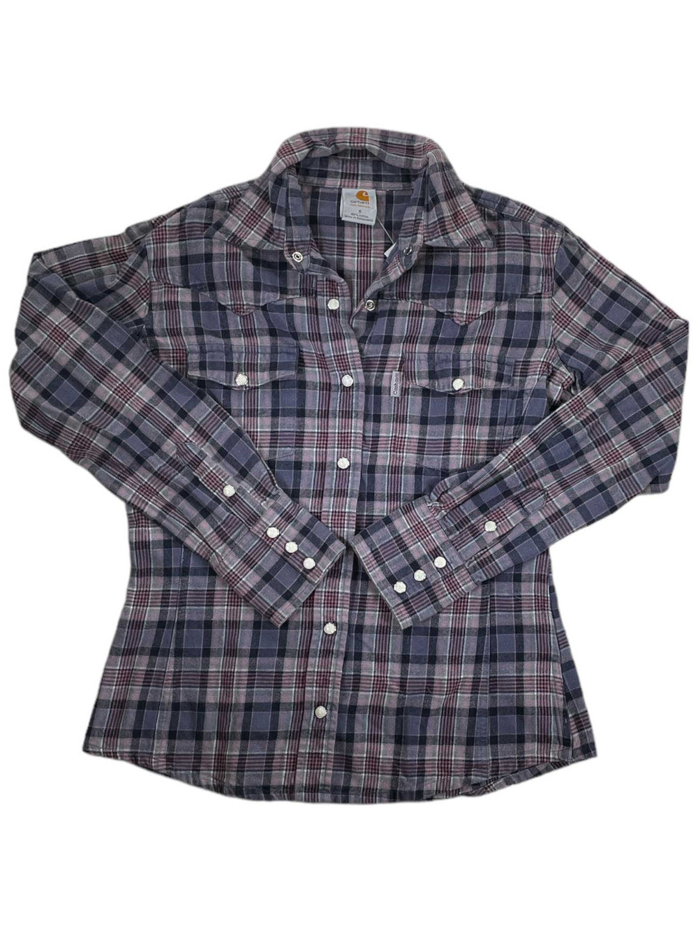 Womens Western Button Up Long Sleeve Shirt Carhartt