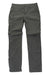 Women's Saturday Trail Convertible Stretch Pants in gray, featuring front pockets, a side zipper pocket, button closure, UPF 50 sun protection, shown flat on a white background.