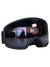 The Giro Women's Millie Goggle features a black frame with reflective lenses that show subtle reflections. These OTG-compatible goggles offer a wide, padded frame and an adjustable strap for comfortable wear on the slopes.
