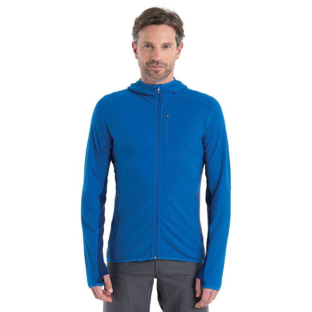 Icebreaker Mens Descender LS Zip Hood Icebreaker