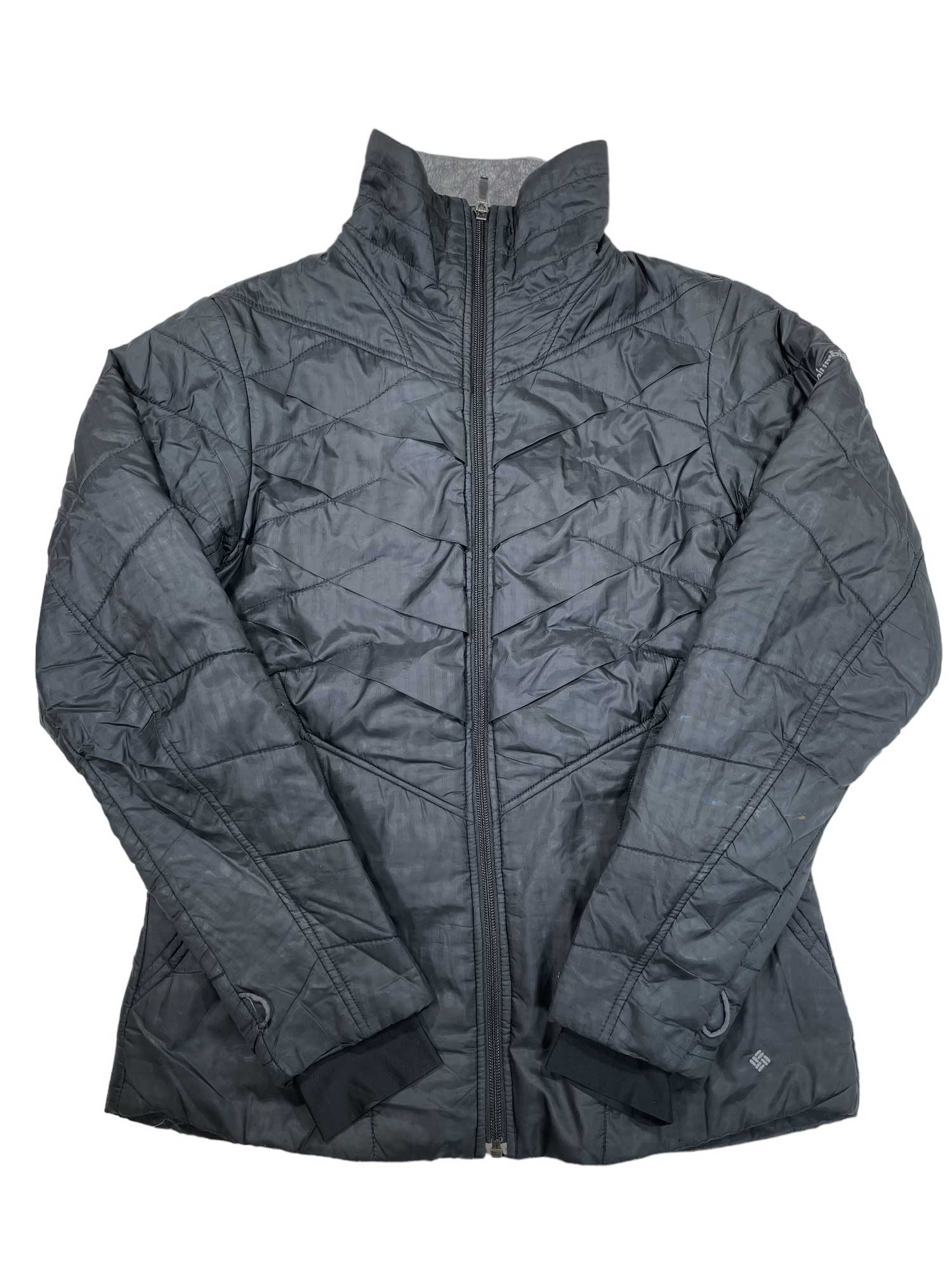 Women's Kaleidaslope II insulated jacket, black full-zip with quilted pattern and side pockets