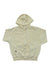 The Glyder Womens Vintage Oversized Zip Up Hoodie in light beige features a hood, drawstrings, front pockets, and a small black tag near the waistband, shown laid flat on a white background.