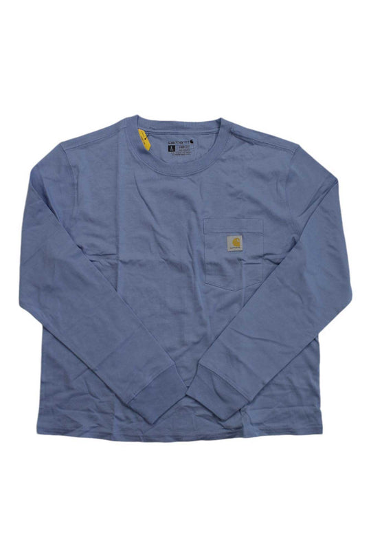 Carhartt Womens Loose Fit Hip Length Lightweight LS Crewneck Pocket T-Shirt Carhartt