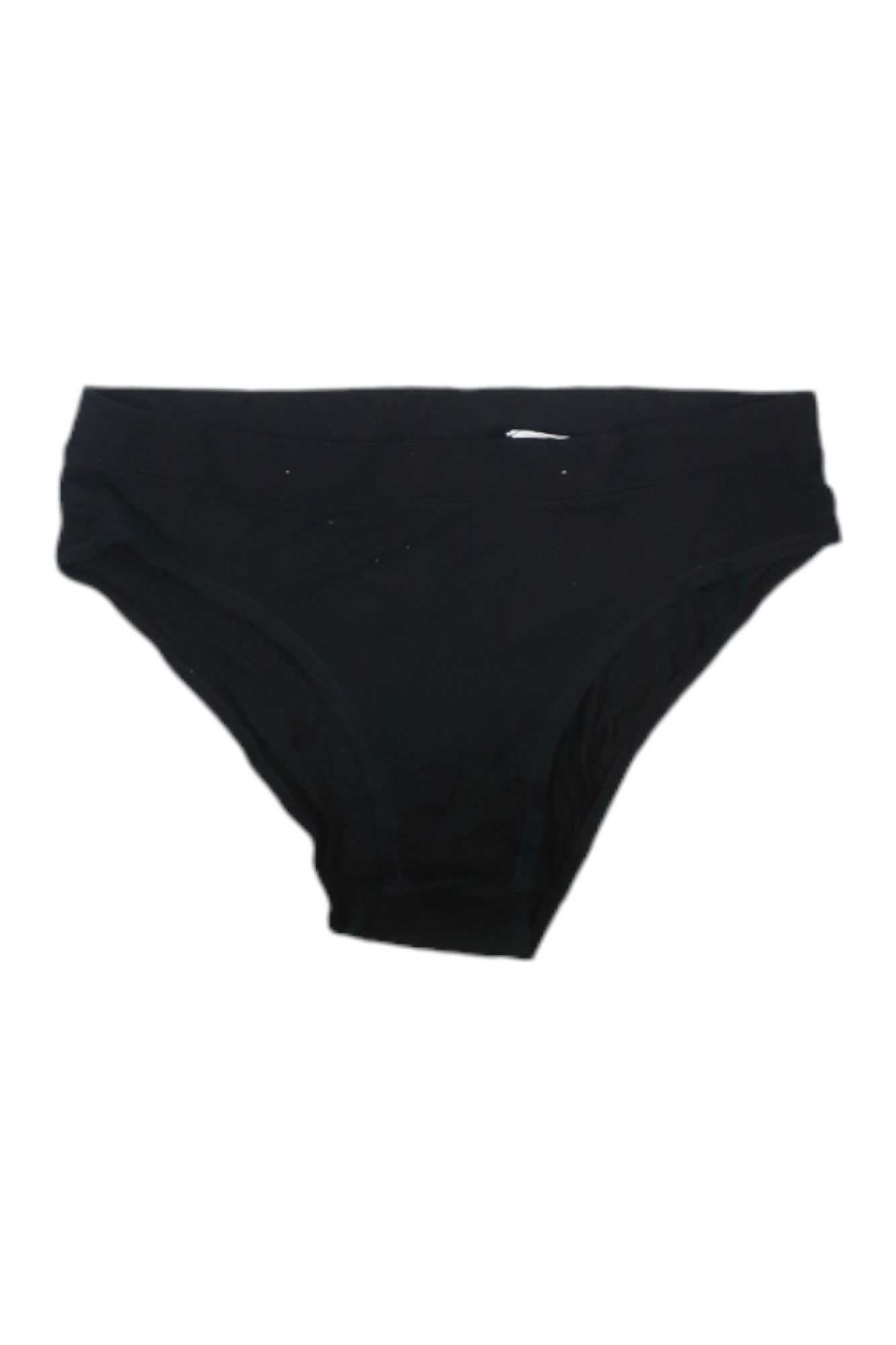 The ExOfficio Womens Everyday Bikini features a plain black, quick-drying bikini-style design, displayed against a white background.