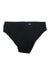The ExOfficio Womens Everyday Bikini features a plain black, quick-drying bikini-style design, displayed against a white background.