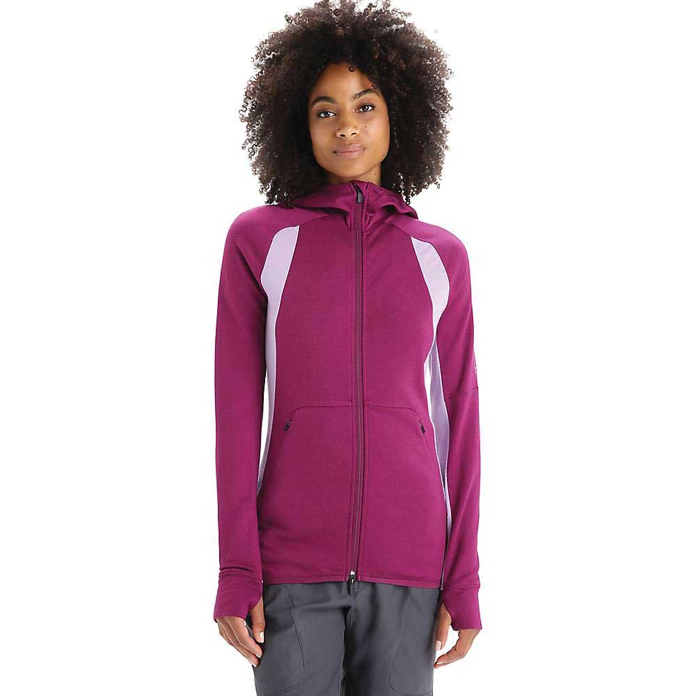 Icebreaker Womens ZoneKnit LS Zip Hoodie Icebreaker