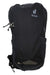 The Deuter Race Air 10 Pack is a black bike backpack featuring two side pockets, a zippered top section, the Deuter logo on the front, and hydration compatibility—ideal for mountain biking adventures.